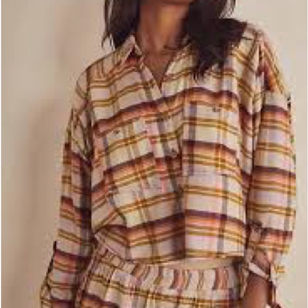 Free People Wrapped in Flannel Pajama Set